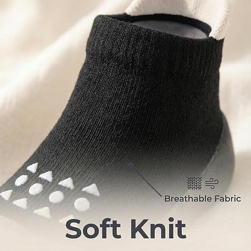 Baby Sock Shoes Toddler Walking Shoes Infant Non-Slip Slippers with Soft Rubber Sole Baby Boys Girls Sneakers